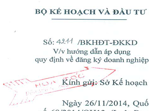 Số  4211_BKHĐT_ĐKKD về đăng ký DN