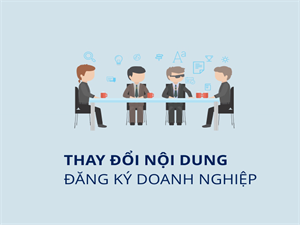 Tư vấn thay đổi nội dung kinh doanh